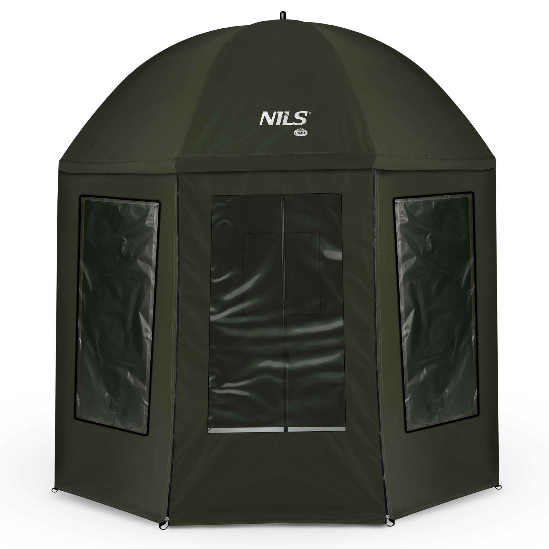 
                                PARASOL WĘDKARSKI Z PEŁNĄ OSŁONĄ 2W1 250CM NILS CAMP NC4701
                                